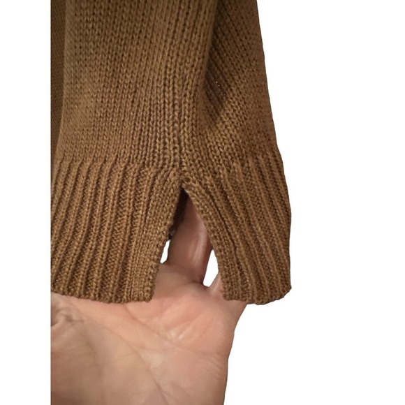 Wishlist Women's Acrylic Sleeveless Ribbed Crochet Tank Sweater Size L Brown NWT - Picture 7 of 9